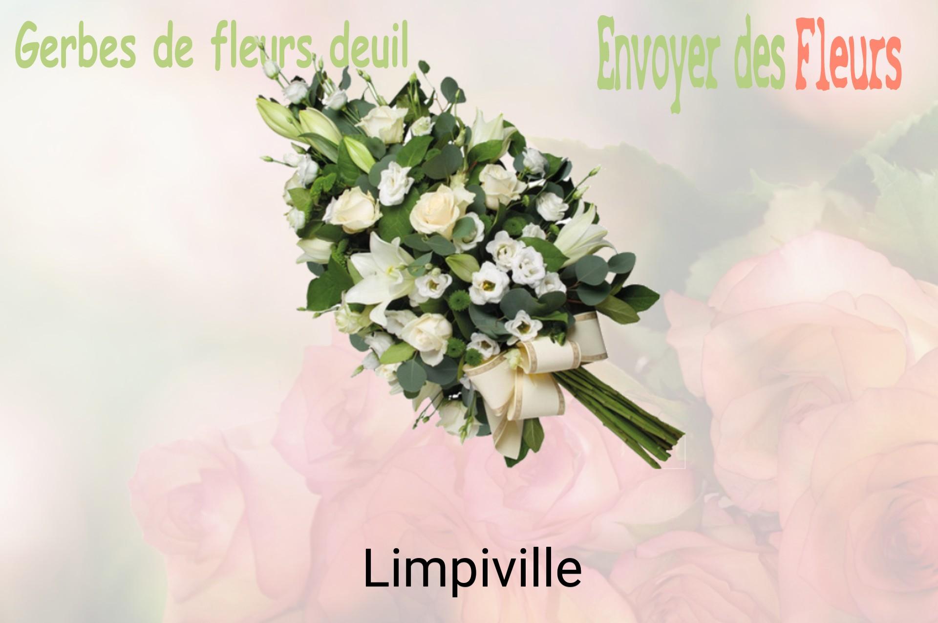Gerbe de fleurs de deuil livrée à Limpiville